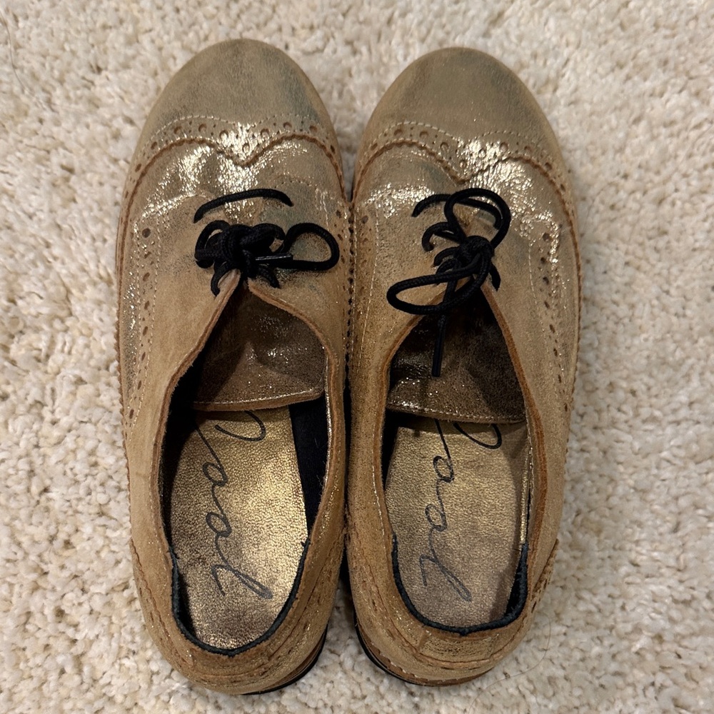 Gold Women's Brogues